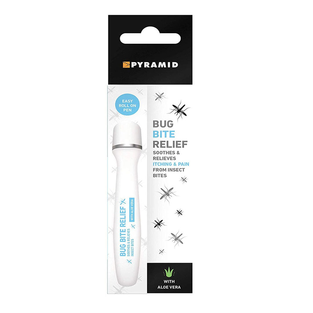 Pyramid Bite and Sting Relief Roll On - Fast Itch & Pain Relief for Mosquito Bites, Bee Stings - Perfect for Outdoor Camping, Hiking, and Travel