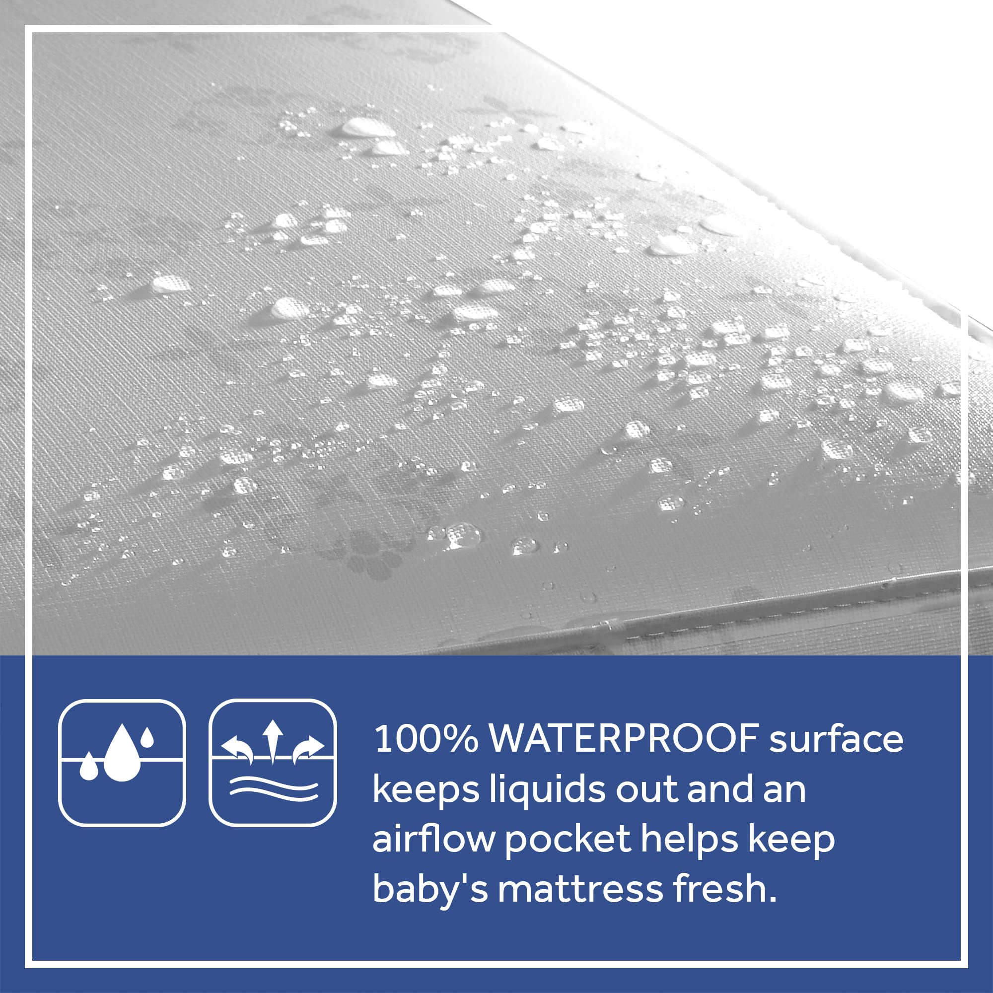 Sealy Baby Airy Night Diamond Breathable 2-Stage Crib Mattress with Toddler Bed Fit | Supportive & Sustainable Mesh Surface | GREENGUARD Gold Certified | Safety & Quality Tested | Made in USA | 52