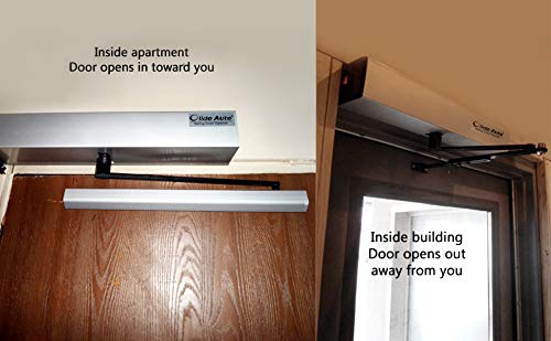 Automatic Swing Door Opener Kit with 2 Wireless Hand Sensor Switches & Receiver - Hands-Free Access for Commercial & Home Use