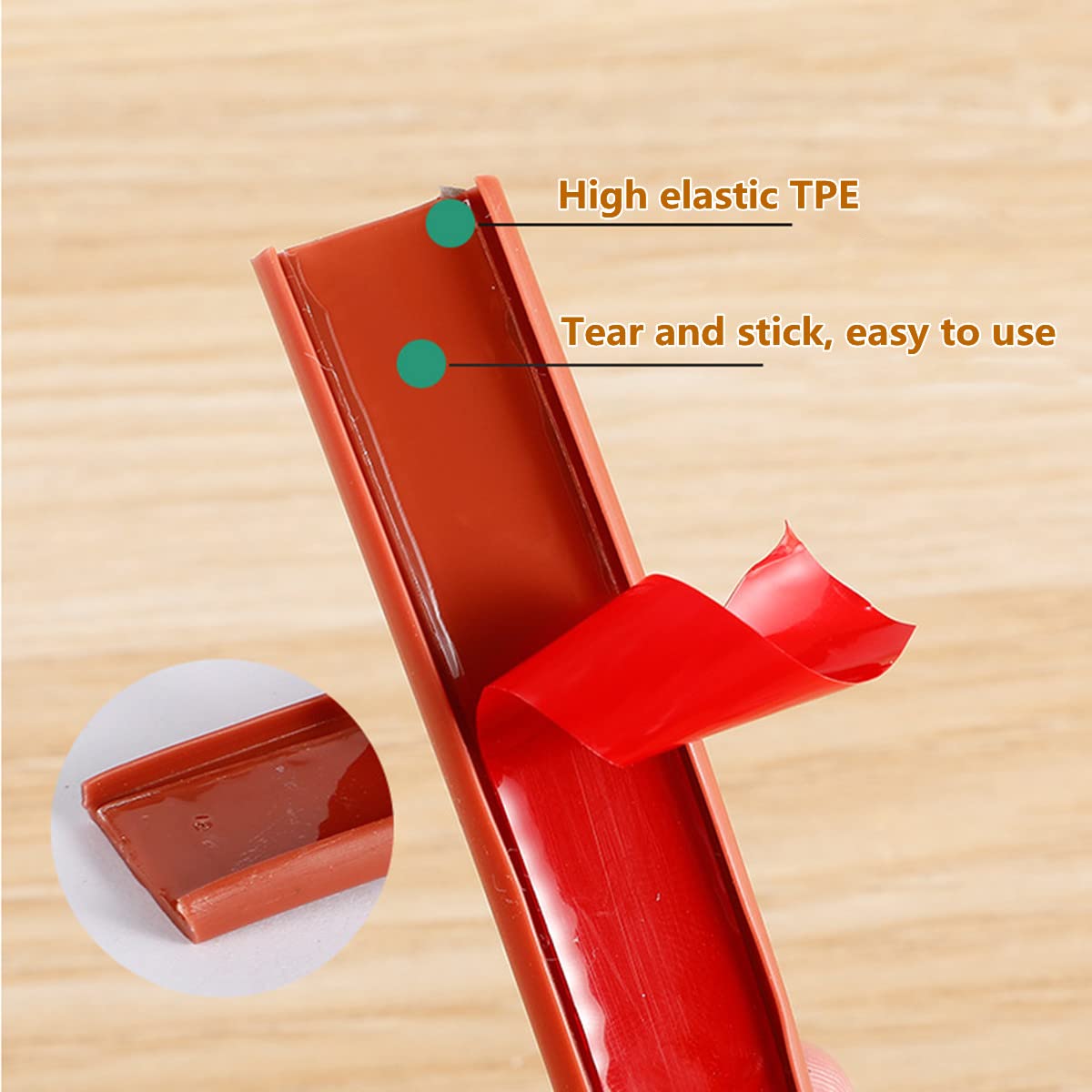 5M TPE Self-Adhesive Furniture Edge Trim - U-Shaped Protective Sealing Strip for Kitchen Countertops, Cabinets, Wardrobes & Tables | 22mm Blue Anti-Collision Shockproof DIY Home Improvement Solution | Perfect for Childproofing & Corner Protection