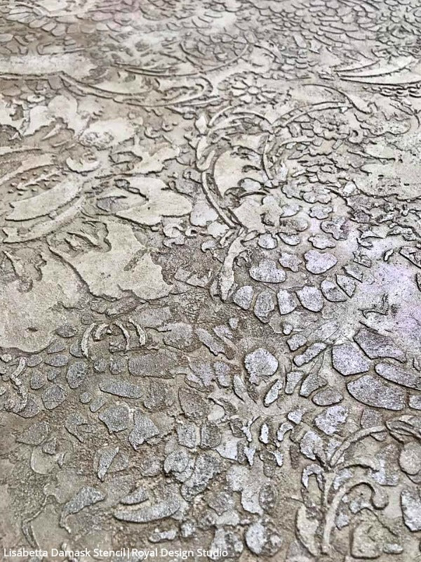 Esperanza Lace Tile Stencil - DIY Ceramic & Mosaic Tile Decoration Kit for Home Renovation - Perfect for Bathroom, Kitchen Backsplash, and Floor Tile Designs