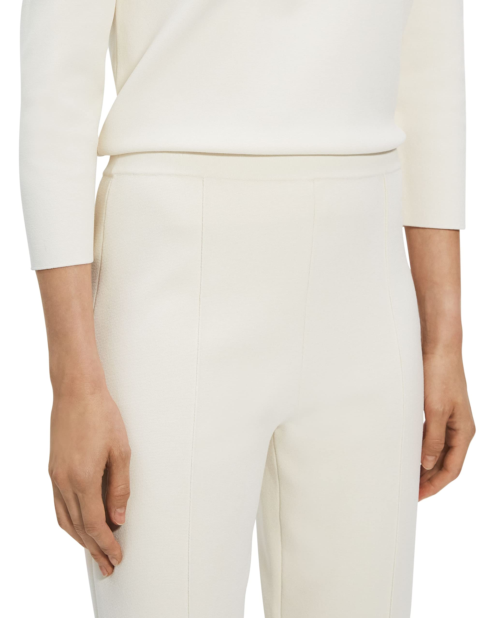 Theory Women's Wide-Leg Flare Pants - High Waisted Office Trousers for Business Casual & Professional Workwear (Perfect for Office, Meetings & Smart Casual Outfits)