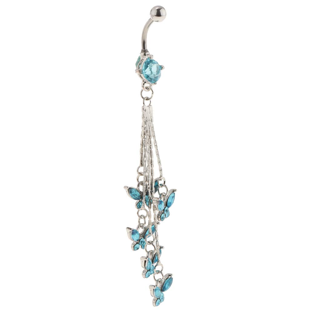 SHANGMAOYO Belly Chain - Elegant Butterfly Design with Bowknot for Women | Perfect for Body Jewelry, Beach Wear, and Festival Outfits
