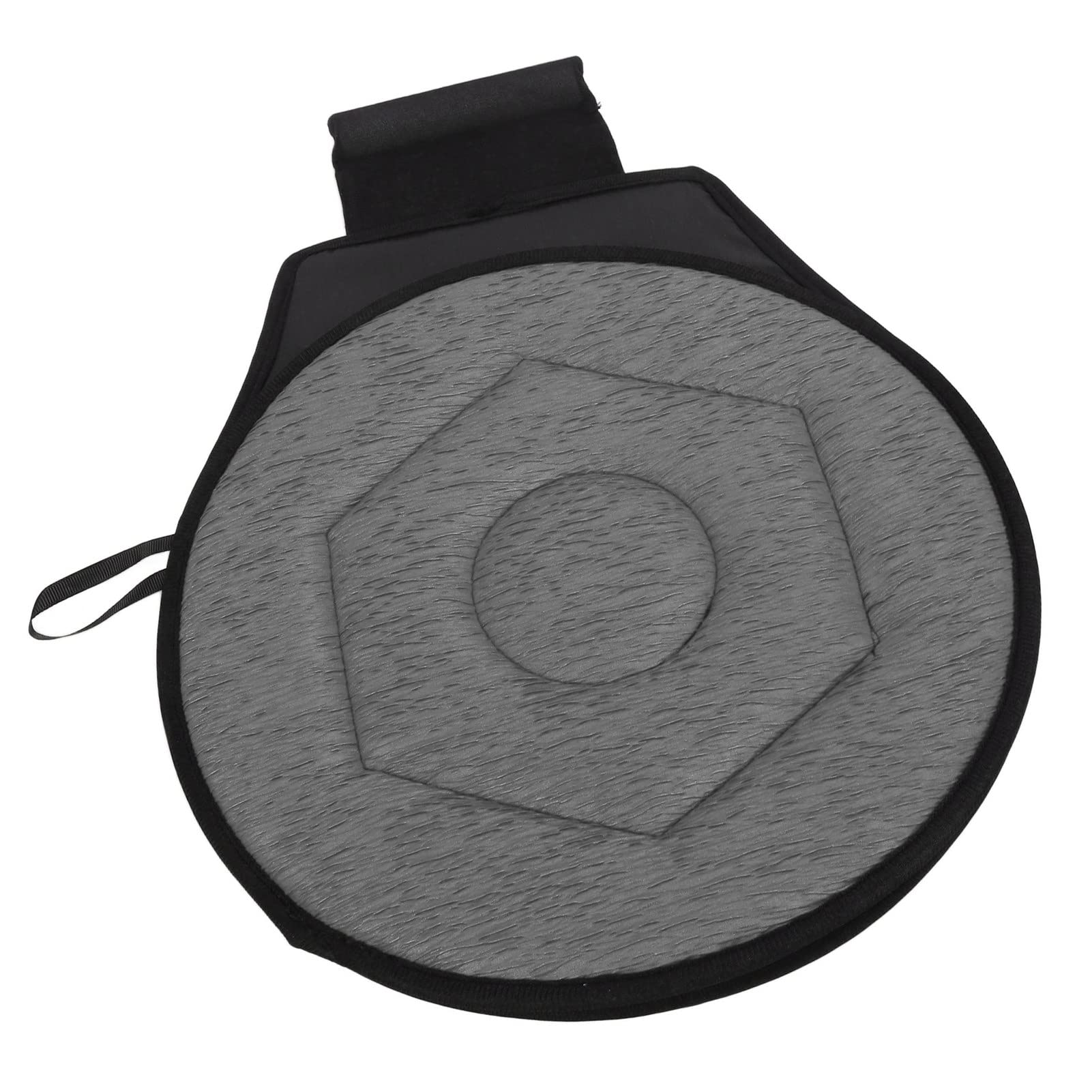 360 Degree Rotating Car Seat Cushion - Swivel Round Portable Seat Pad for Elderly & Pregnant Women, Comfortable Grey Car Chair Cushion - Perfect for Long Drives, Road Trips & Commuting