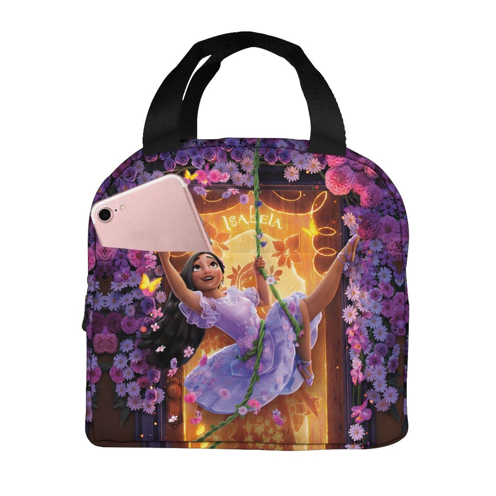 Mirabel & Isabella Costume Insulated Lunch Box - Portable Thermal Lunch Tote Bag for Women, Men, Boys & Girls - School, Work, Picnic & Cosplay Accessory