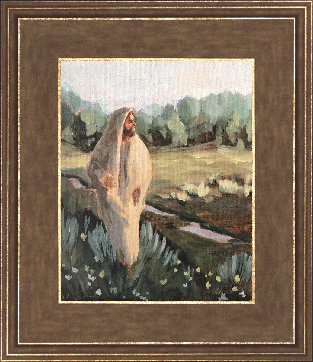 Be Thou Humble by Amber Whitworth - Inspirational Christian Wall Art for Home & Office Decor - Perfect for Living Room, Bedroom, or Gift