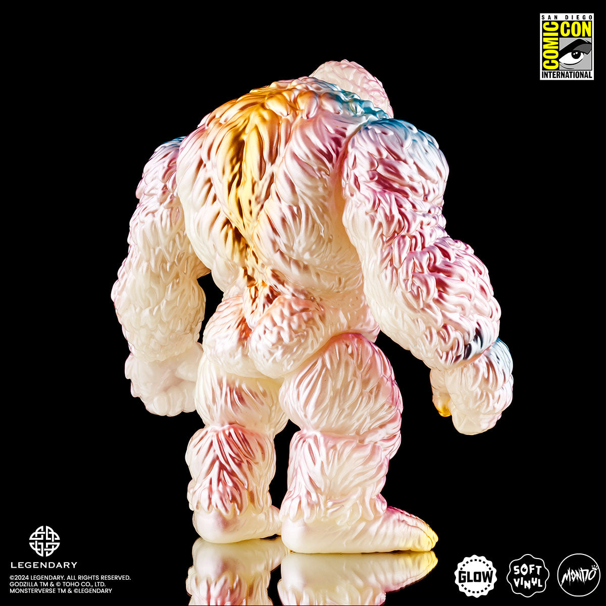 Godzilla vs Kong: The New Empire Kong Soft Vinyl Collectible Figure - Cherry Blossom Glow in The Dark Edition - Perfect for Movie Fans, Anime Collectors & Home Decor Display