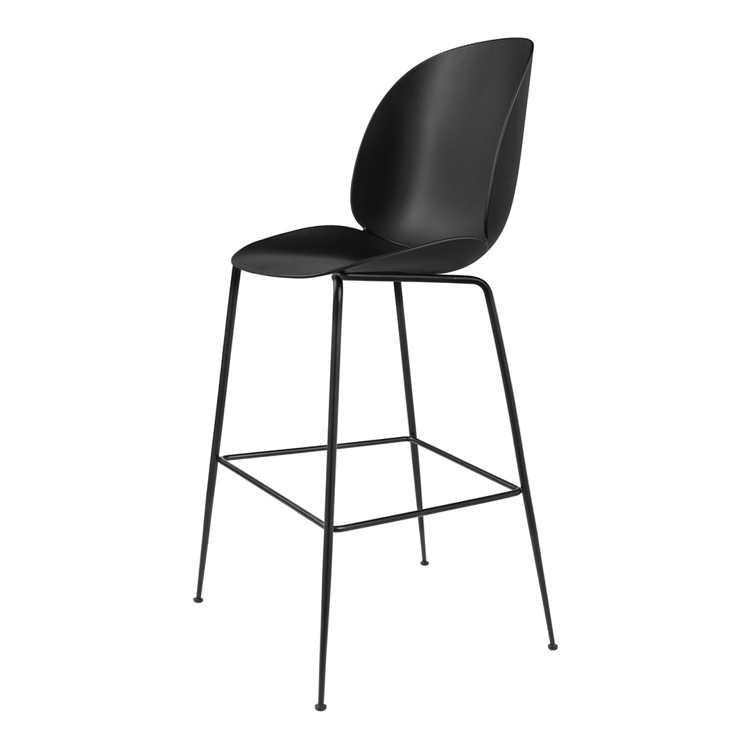 Stylish Beetle Bar Stool - Modern Counter Height Bar Chair for Kitchen Island, Breakfast Nook & Home Bar - Adjustable Swivel Seat with Backrest