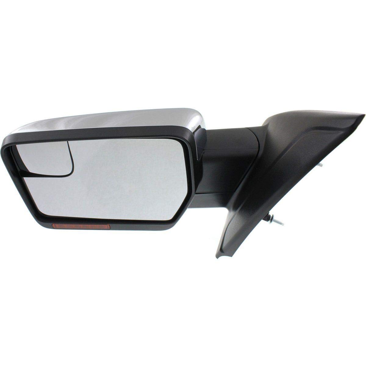 Sherman Replacement Side Mirror for Ford F-150 Driver Side - Compatible with Partslink FO1320412 - Durable Exterior Rearview Mirror Replacement for Pickup Trucks & Off-Road Use