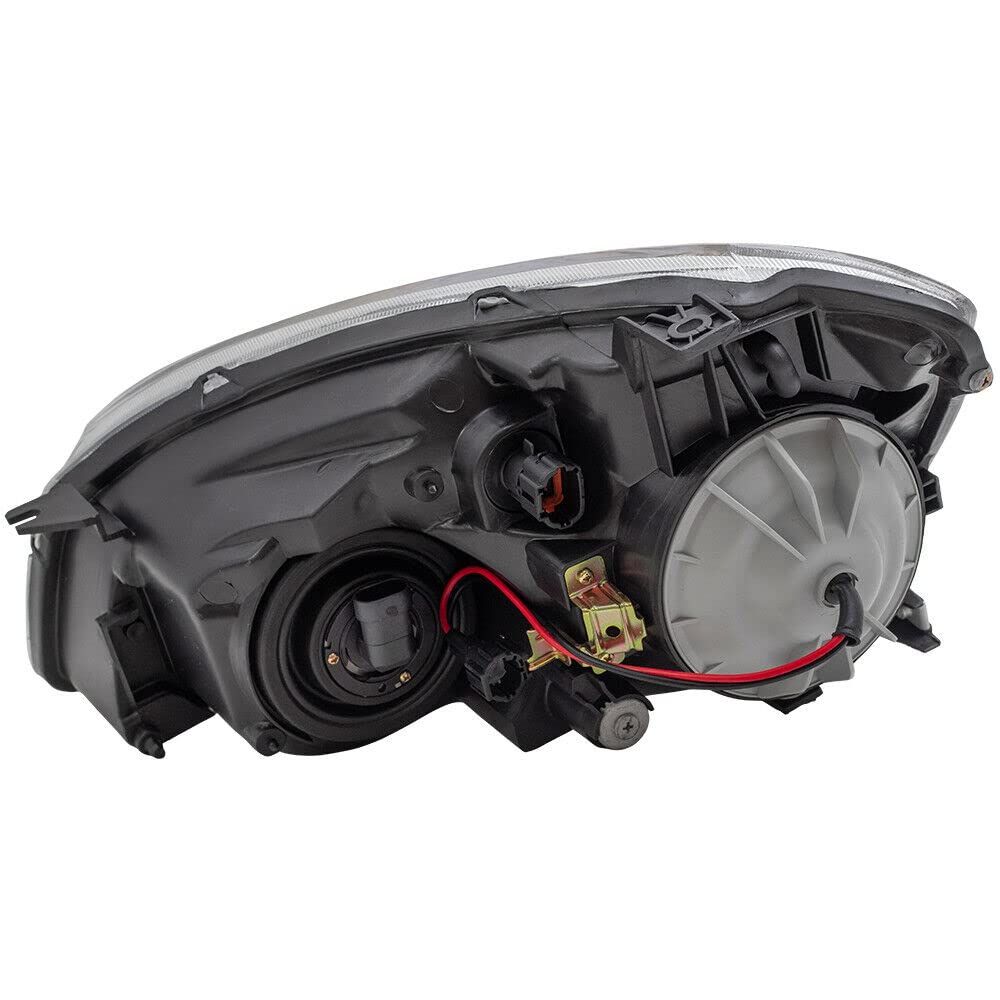 02-04 Nissan Altima Replacement Halogen Headlight Assembly - Left/Right Side Compatible - Improve Night Driving Safety for Sedan & Commuter Cars