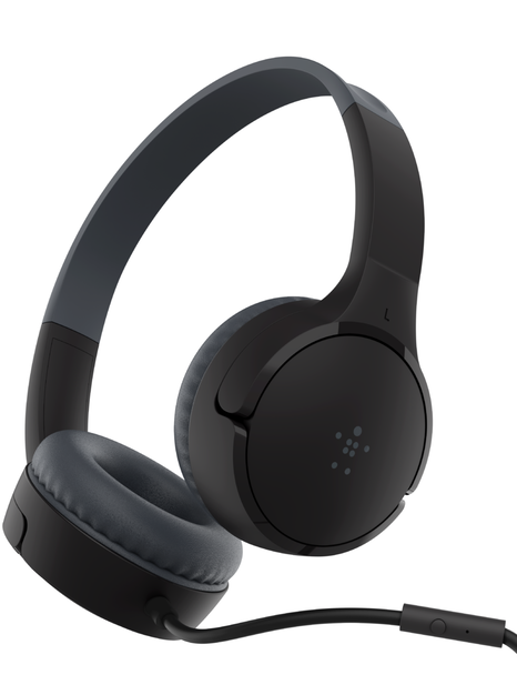 Belkin SoundForm Mini Wired On-Ear Headphones for Kids with Built-In Microphone - Lightweight, Volume Limited (3 Color Options) - Perfect for School, Travel & Online Learning