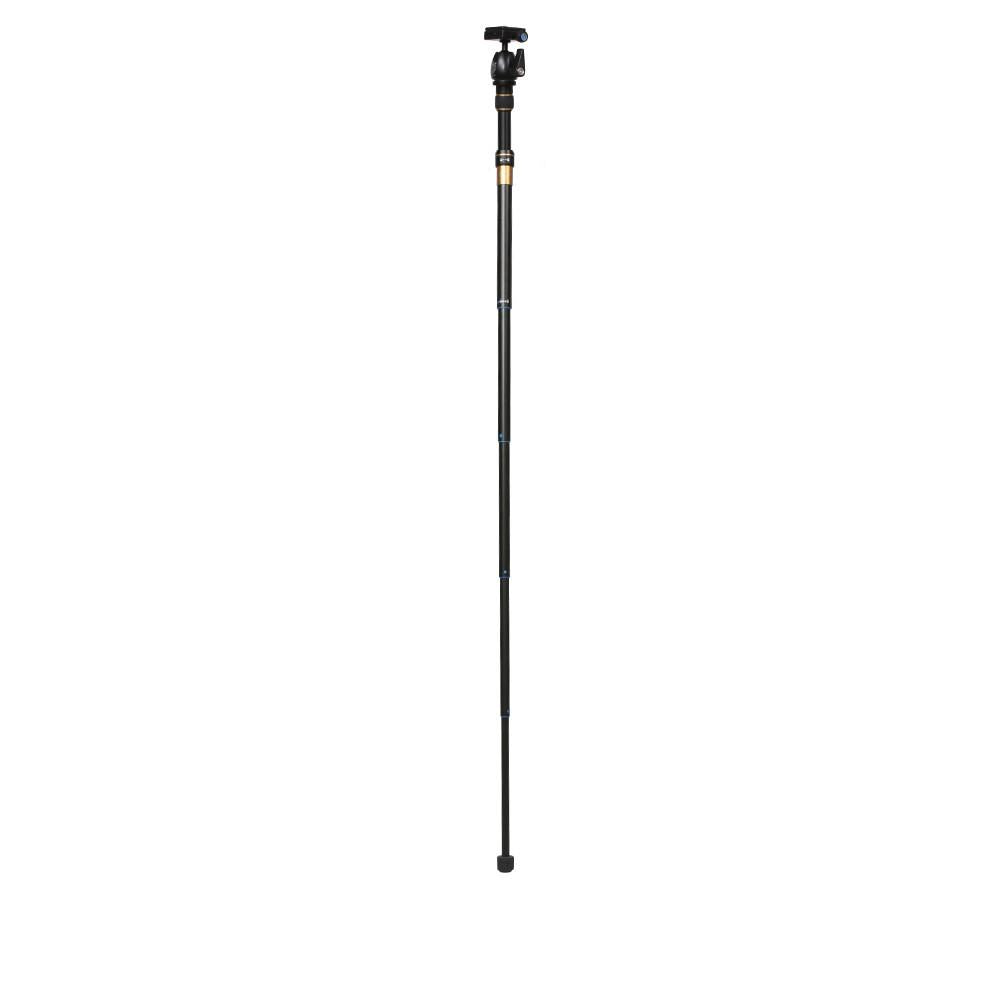 Beike Professional Convertible Travel Monopod Tripod with Ball Head - Lightweight Folding Camera Stand for Photography, Vlogging & Outdoor Adventures (Model QZSD 555)