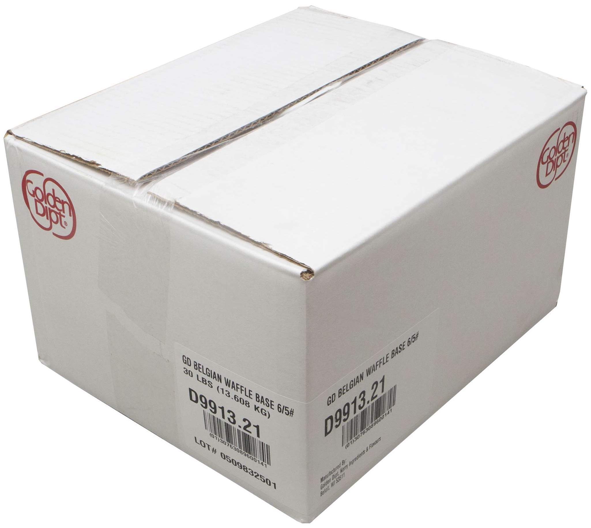 Golden Dipt Belgian Waffle Mix - 6 Case (5 lbs) - Perfect for Breakfast, Brunch & Family Gatherings