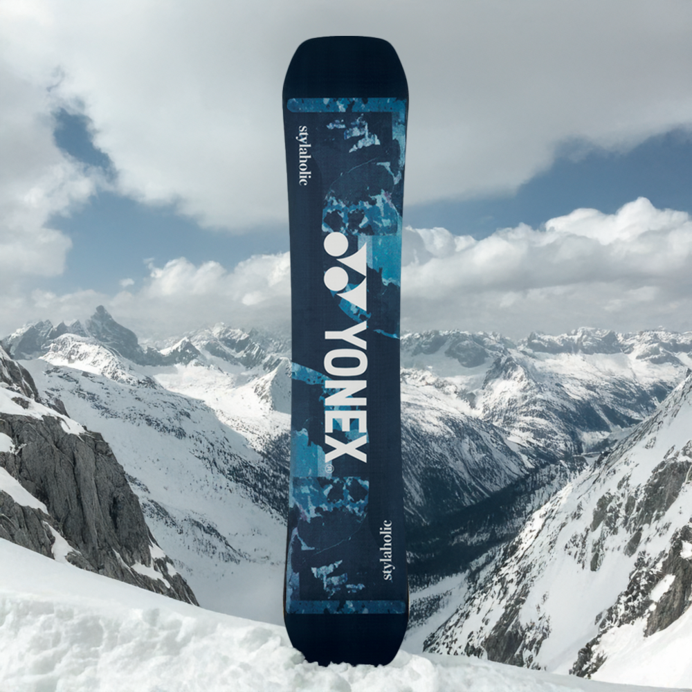 Yonex STYLAHOLIC Snowboard for Men & Women - Black Carbon Fiber All-Mountain Freestyle Board | Perfect for Powder, Park & Backcountry Riding