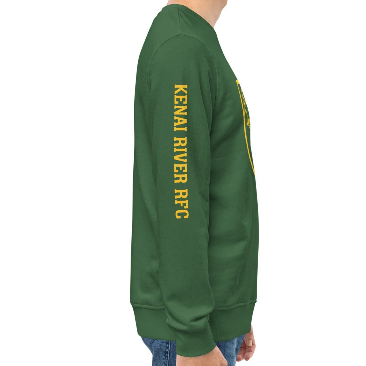 Kenai River RFC Retro Vintage Style Crewneck Sweatshirt - Soft Cotton Unisex Pullover for Casual Wear & Outdoor Activities