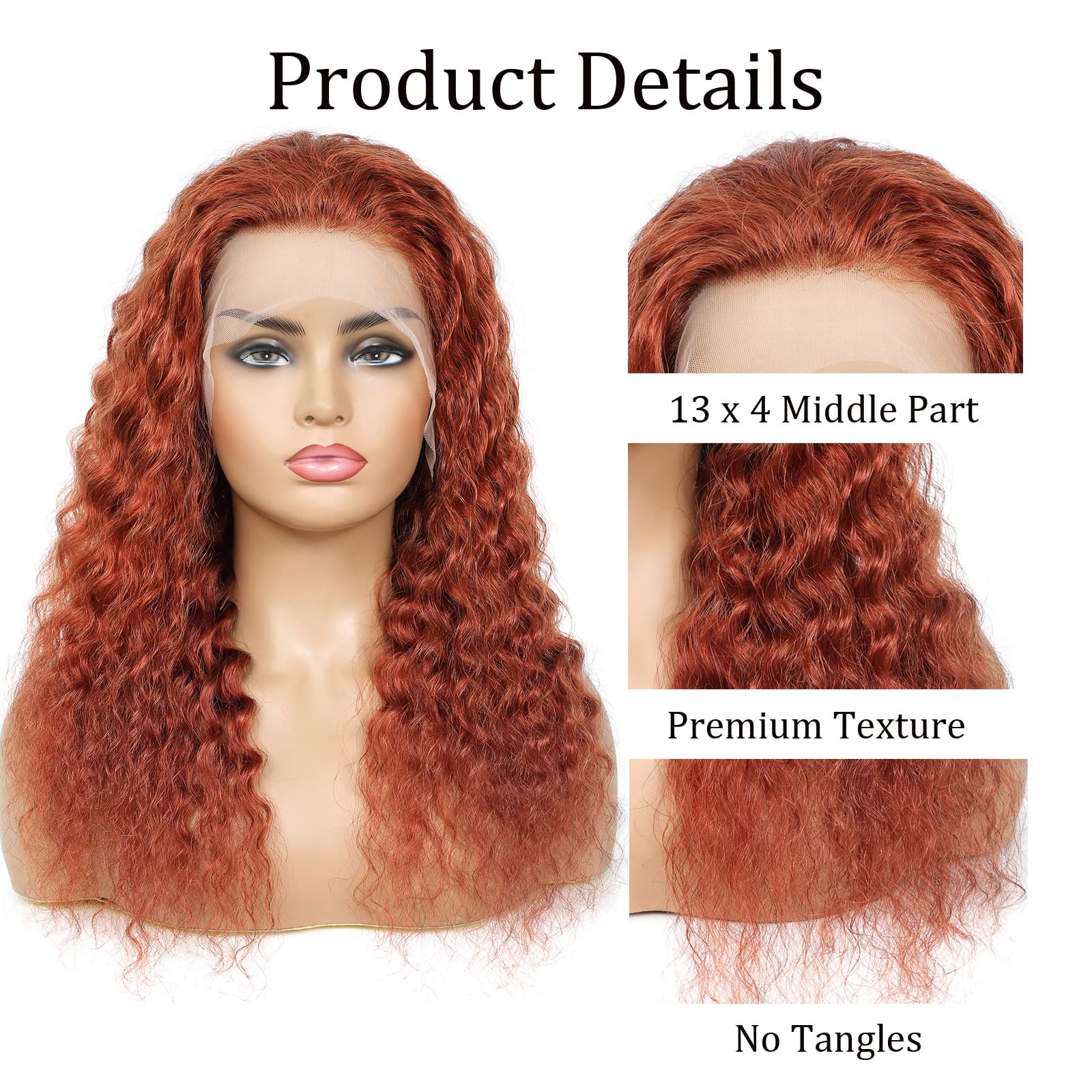 20 Inch Water Wave Lace Front Wigs Human Hair - 13x4 HD Lace Pre-Plucked with Baby Hair for Black Women | Natural Looking Body Wave Wigs for Daily Wear, Parties & Special Occasions