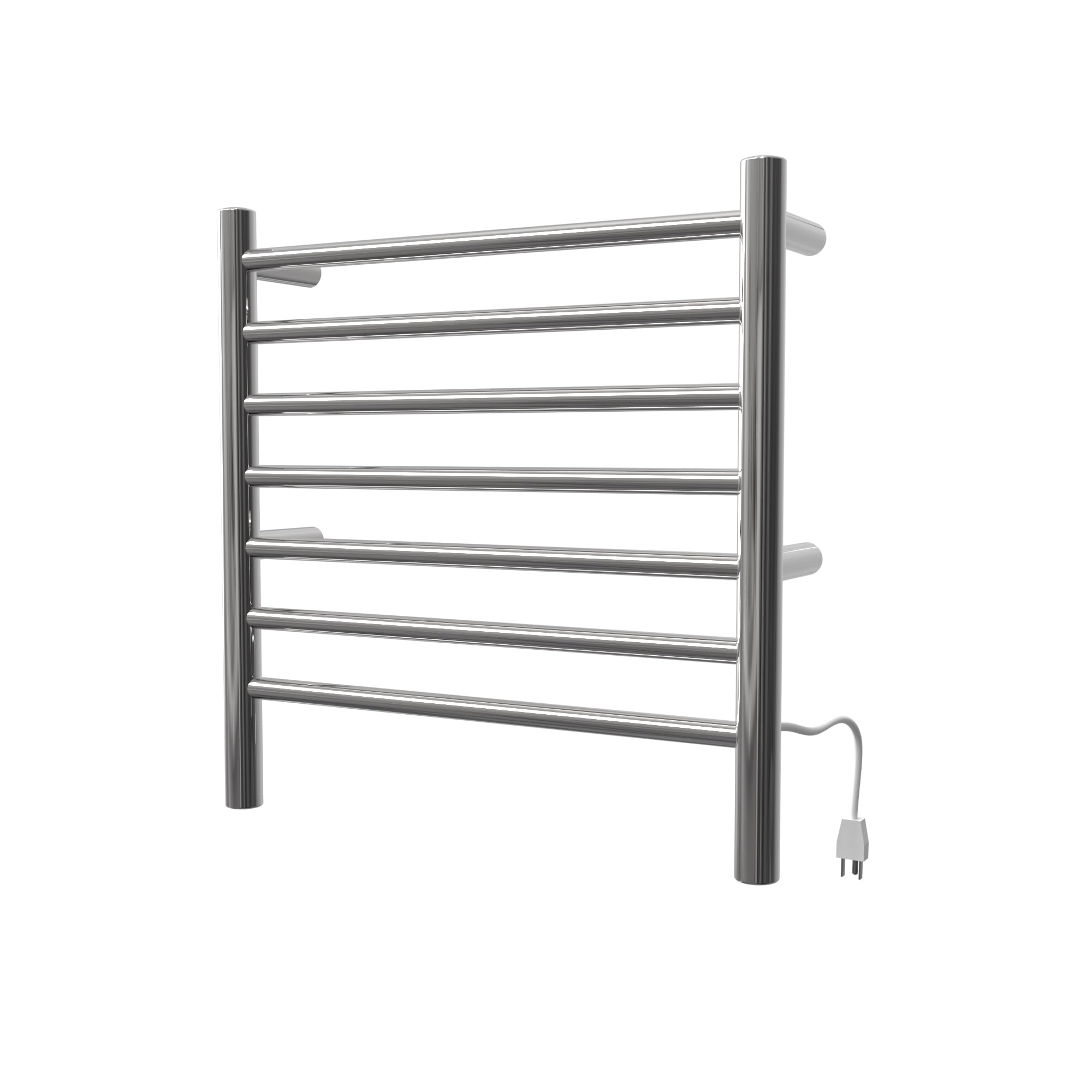 Amba RWHS-SP 7-Bar Radiant Hardwired & Plug-in Towel Warmer Heater - Matte Black Finish for Bathroom, Spa & Luxury Home Use