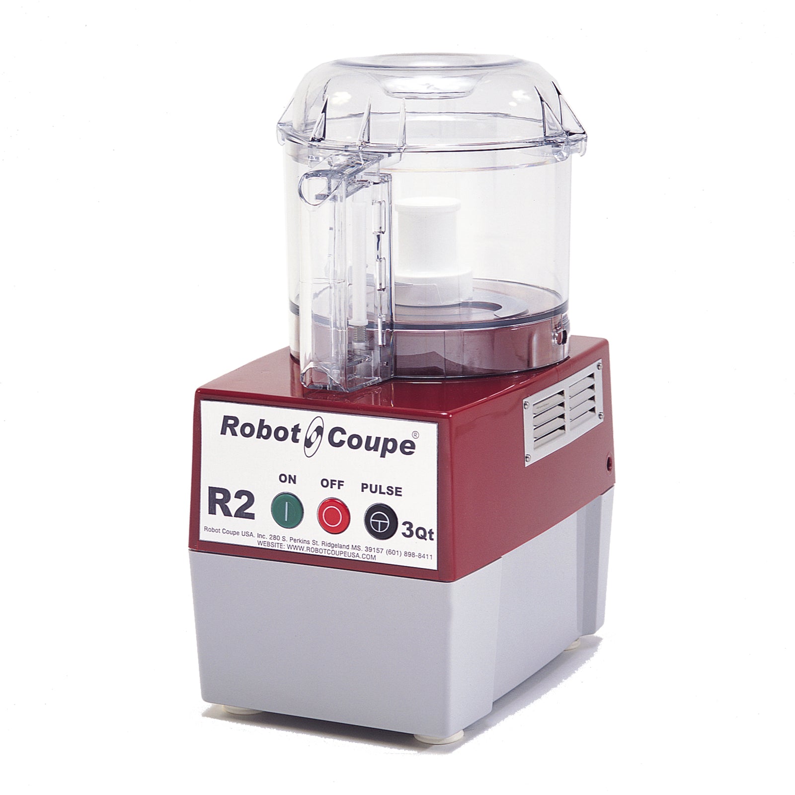 Robot Coupe 3 Quart Food Processor with Clear Bowl - Powerful Countertop Blender for Professional & Home Cooking - Perfect for Chopping, Slicing, Dicing Vegetables & Making Dough