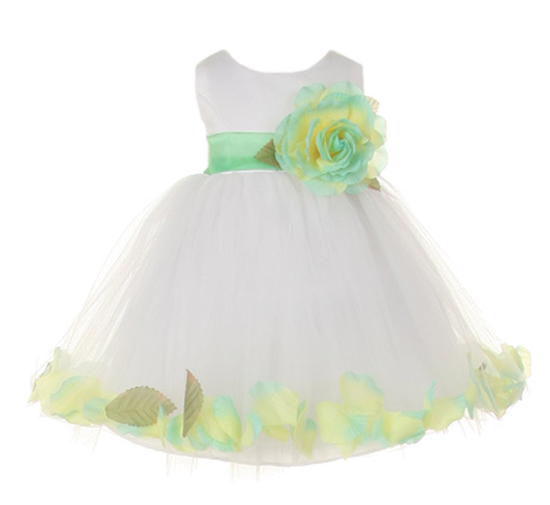 Elegant White Tulle Flower Girl Dress for Baby Girls - Perfect for Weddings, Baptisms & Special Occasions