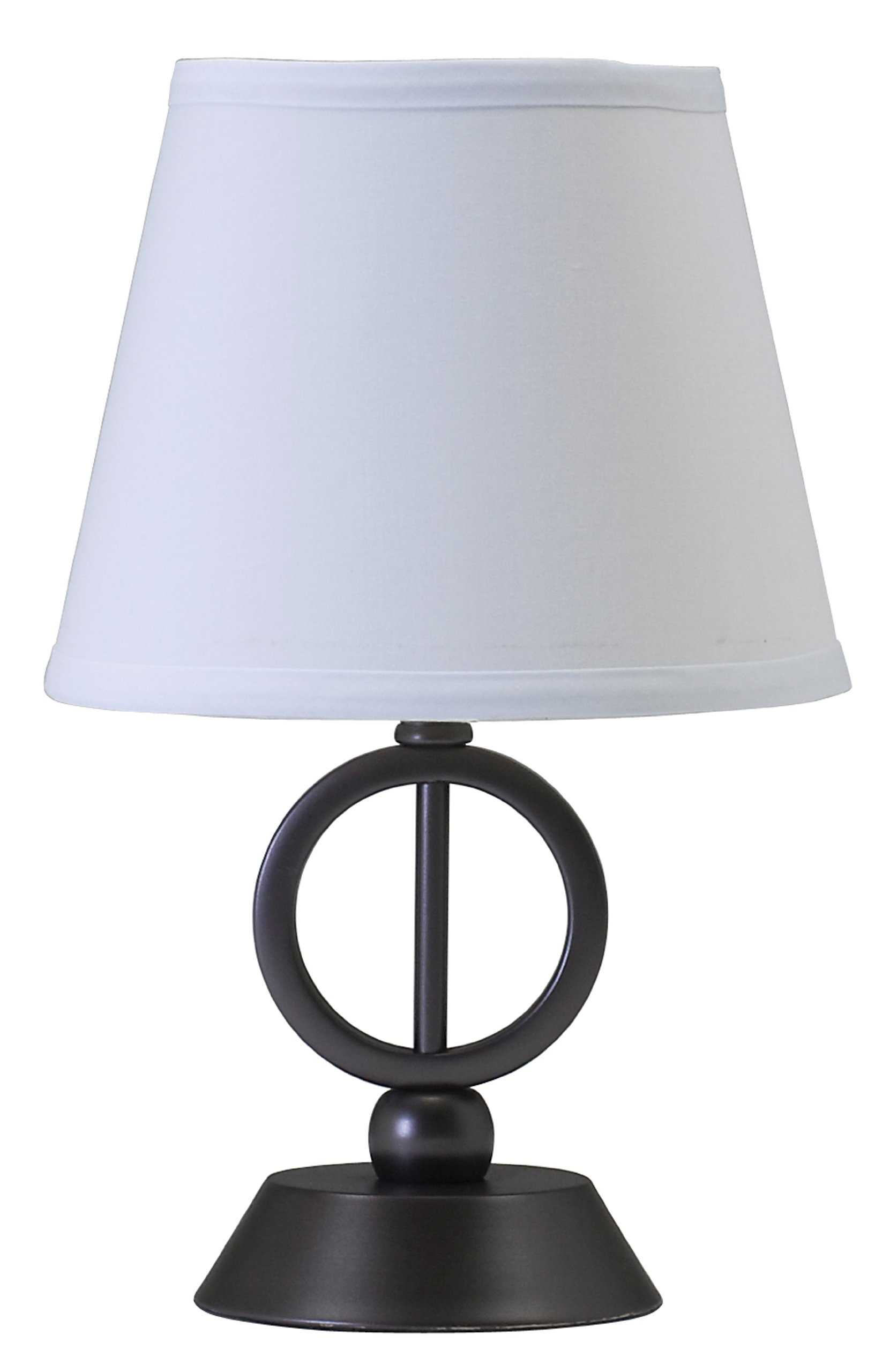 House of Troy CH875-OB Coach Collection 14-Inch Portable Accent Table Lamp in Oil Rubbed Bronze Finish - Perfect for Bedside, Living Room, Office & Reading Nook Lighting