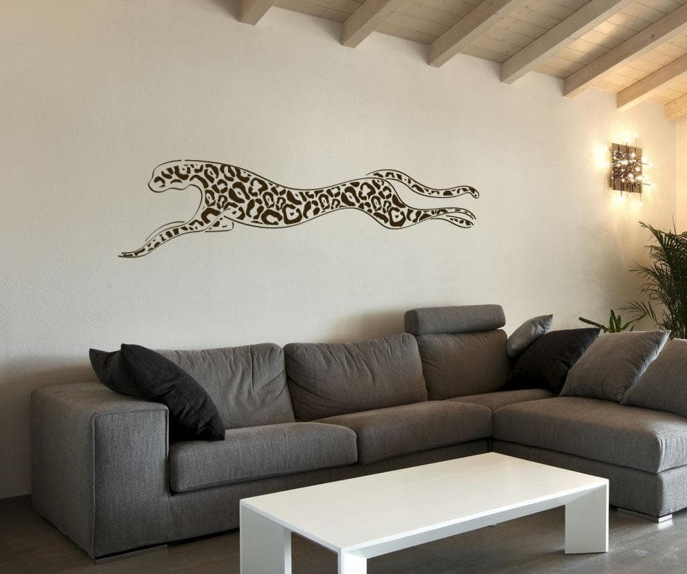 Cheetah Print Vinyl Wall Decal Sticker #1153 - Self-Adhesive Removable Home Decor for Bedroom, Living Room, Nursery & Office