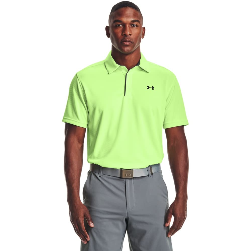 Under Armour Men's Tech Golf Polo Shirt - Moisture Wicking, UV Protection & Breathable Performance Top for Golf, Casual Wear & Outdoor Activities