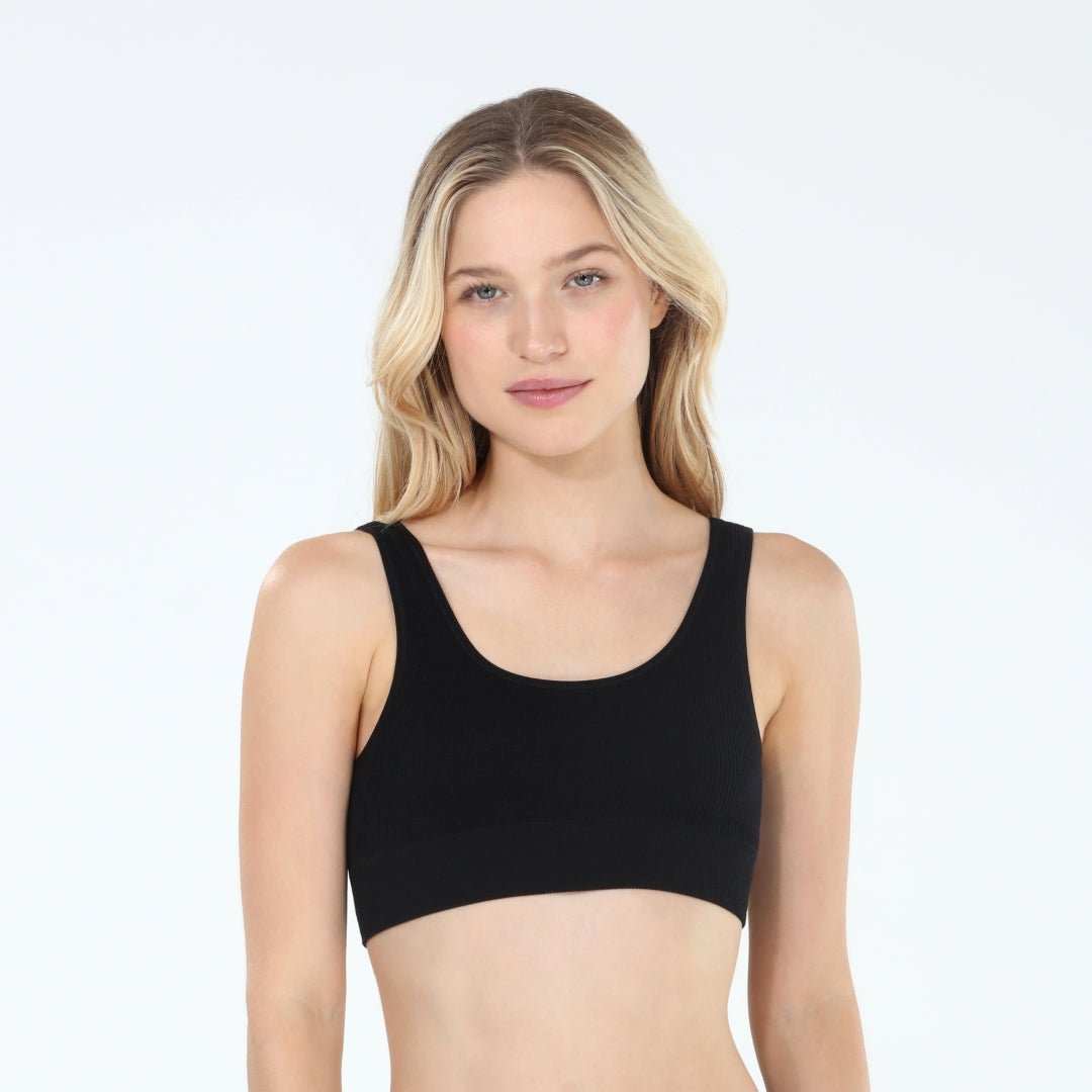 Bailey Bralette - Comfortable Wireless Lace Bralette in Black | Perfect for Yoga, Lounge & Everyday Wear