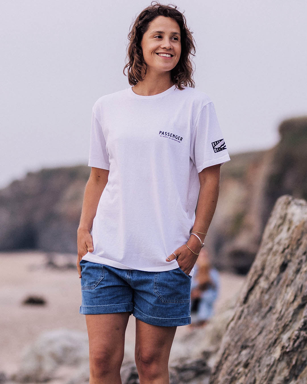 Eco-Friendly Oversized Cotton T-Shirt for Women - Soft Recycled Material, Relaxed Fit, White - Perfect for Casual Wear, Loungewear & Sustainable Fashion