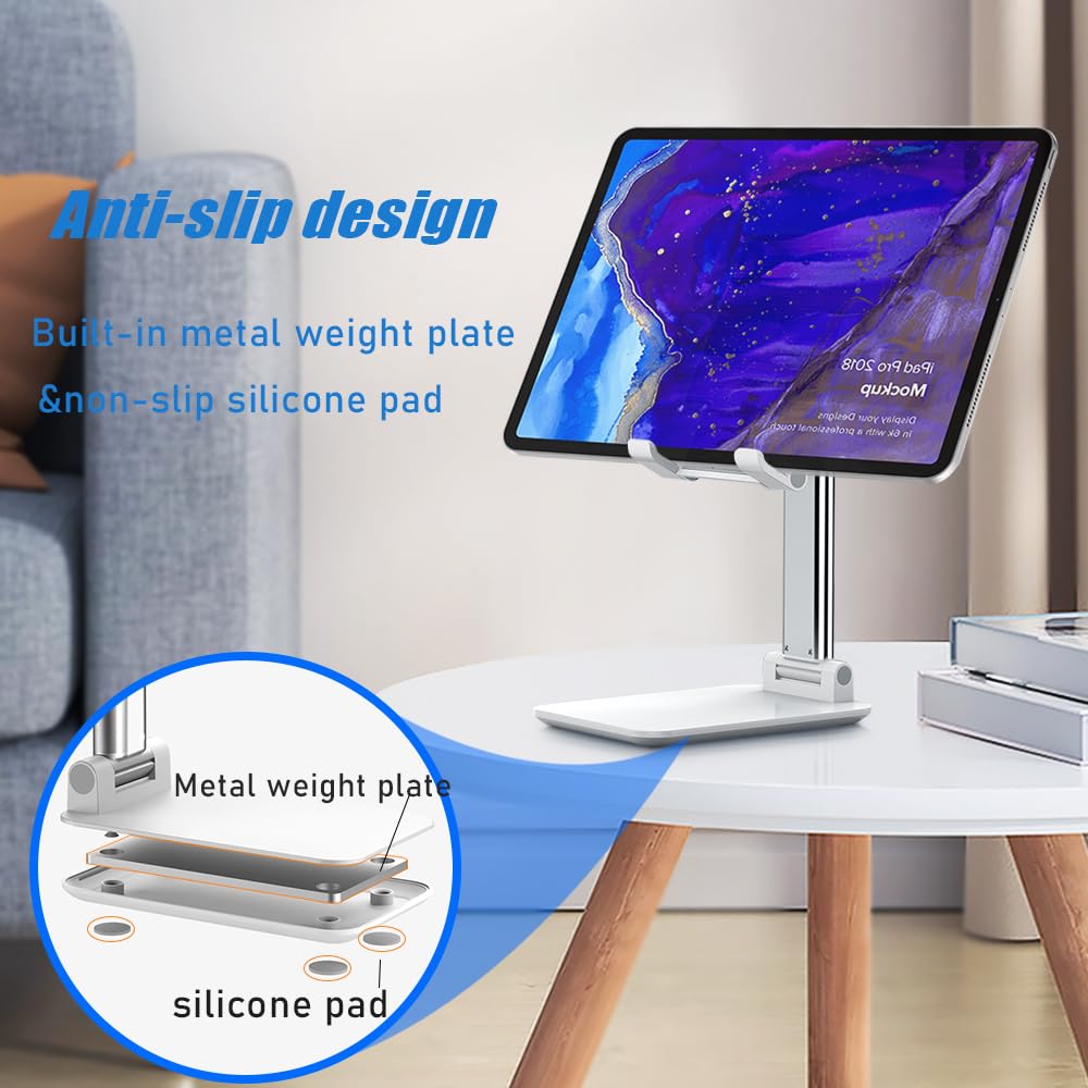 3-Pack Adjustable Phone Stand for Desk - Durable & Stable Holder for iPhone, Samsung, Smartphones - Perfect for Work, Video Calls, Gaming & Watching Movies