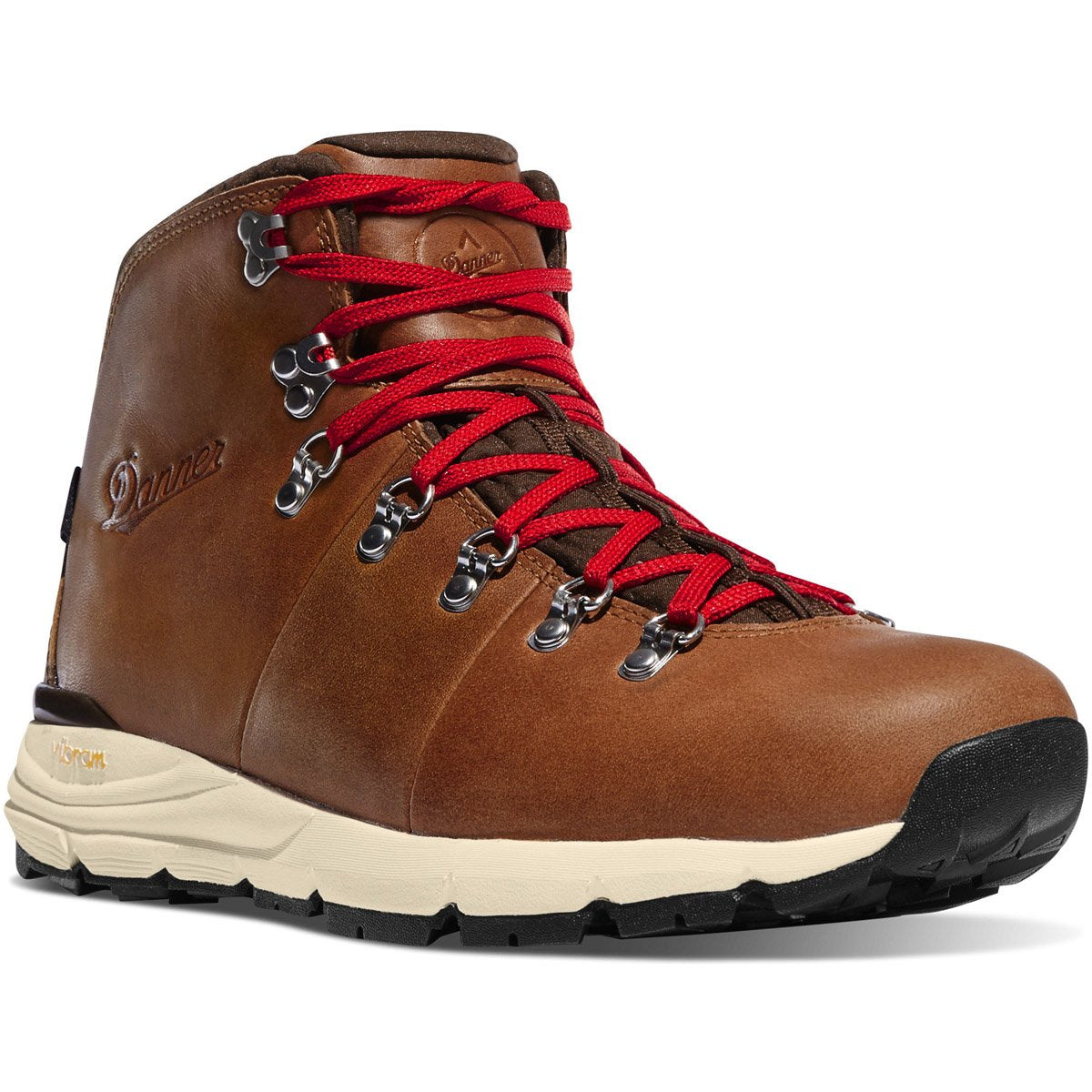 Men's Mountain 600 Full Grain Leather Hiking Boots - Waterproof Outdoor Trekking Shoes for Men - Perfect for Camping, Backpacking & Trail Adventures