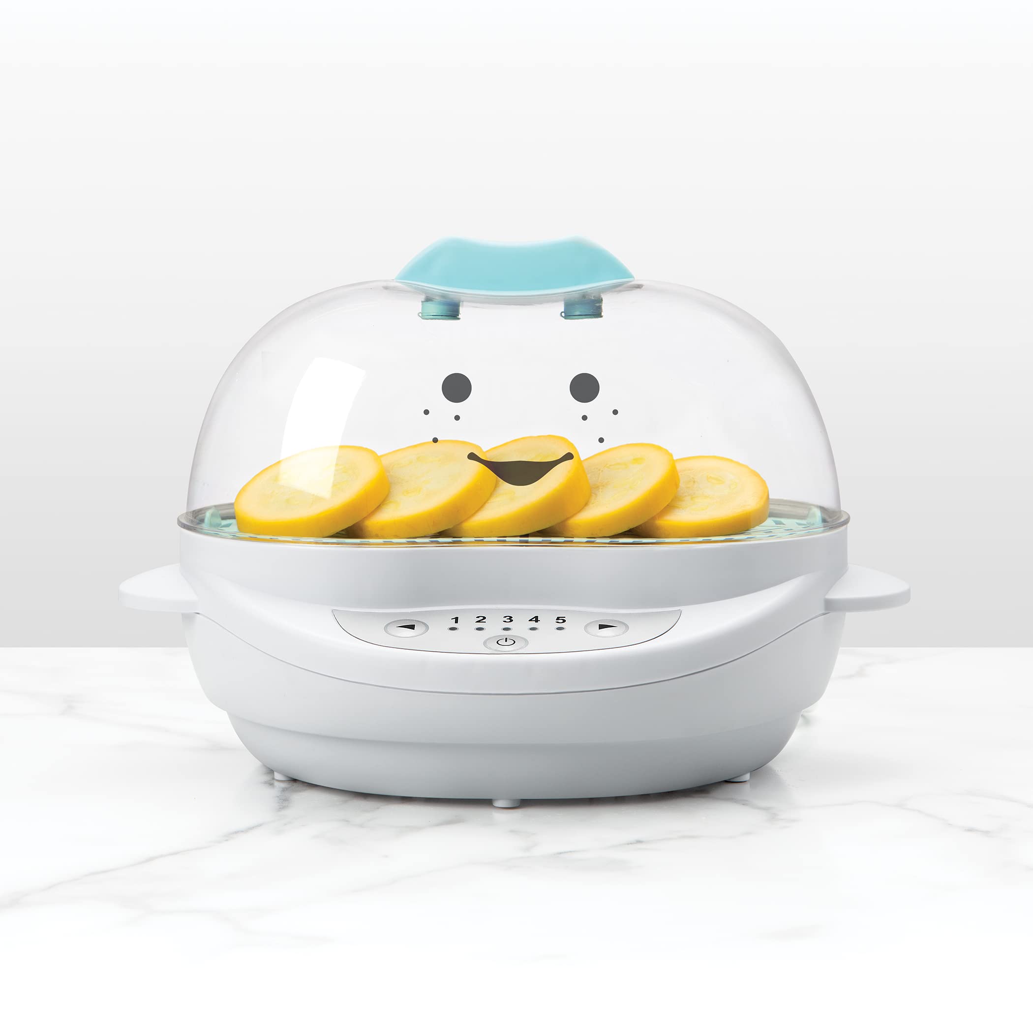 Nutribullet Baby Food Maker - 2-in-1 Steamer and Blender for Homemade Baby Food | White & Blue | Compact Size 10.63 x 7.21 x 7.56 inches | Perfect for Making Fresh Purees, Steaming Vegetables & Preparing Healthy Meals for Infants