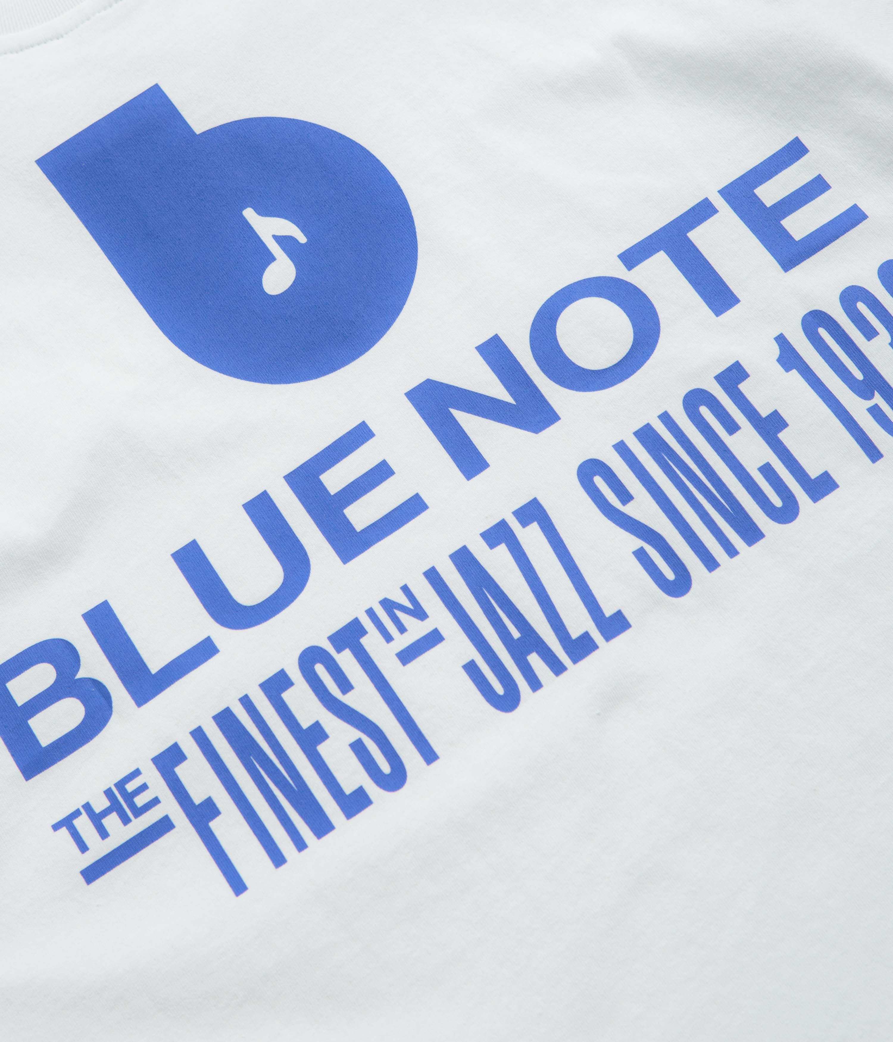 Butter Goods x Blue Note Finest Logo T-Shirt - White Cotton Graphic Tee for Men | Casual Streetwear & Music Festival Outfit