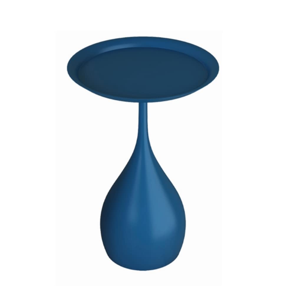 Modern Round Metal Side Table - 15.7