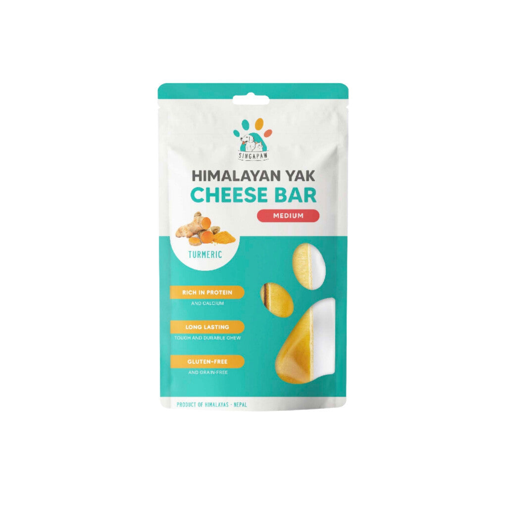 Original Himalayan Yak Cheese Dog Chews - Small, Medium & Large Sizes | Easily Digestible Dental Treats with Turmeric for Puppies & Adult Dogs | Perfect for Training, Teething & Oral Health Care