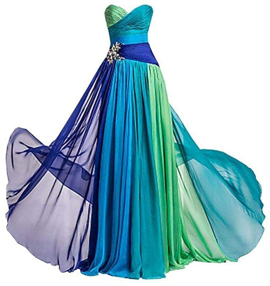 Elegant Sweetheart Neckline Beaded Chiffon Evening Gown - Women's Formal Bridesmaid Dress for Weddings, Prom & Special Occasions
