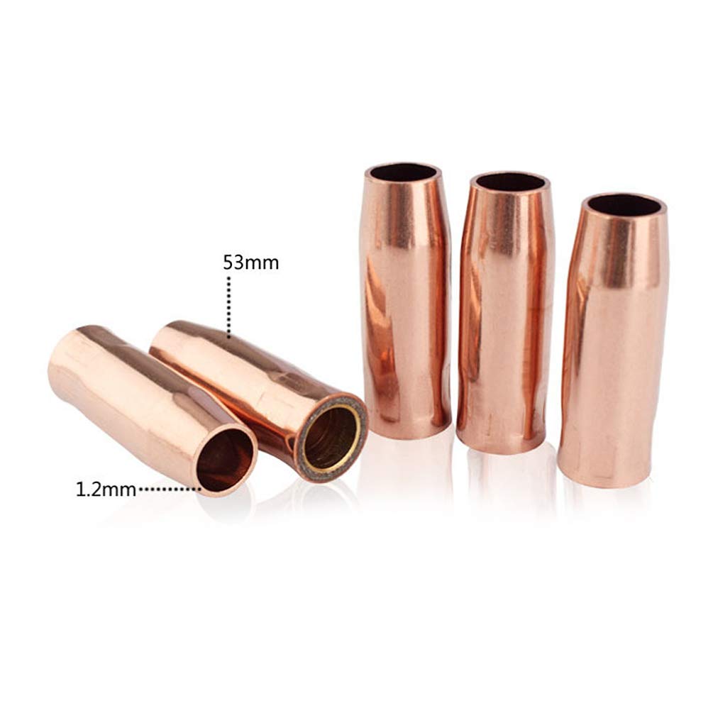 5pcs Welding Torch Protective Covers - High-Quality Copper Replacement Parts for Welding Torch Tips - Durable Heat-Resistant Shield for MIG/TIG Torches - Perfect for Welding, Soldering & Metal Fabrication Projects