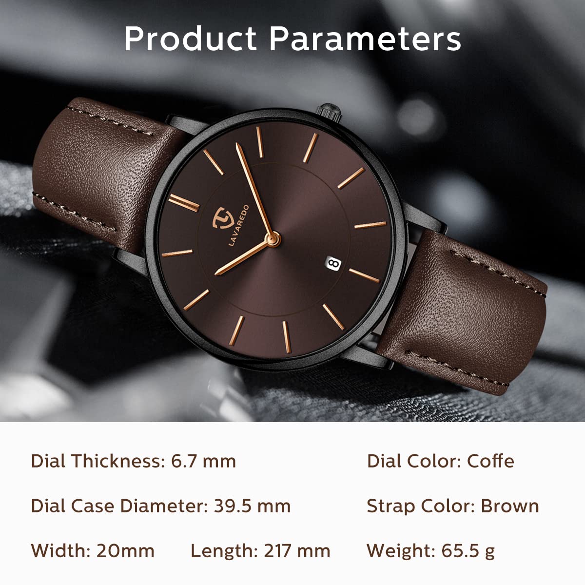 BEN NEVIS Men's Minimalist Analog Watch with Date Display & Genuine Leather Strap - Stylish Fashion Accessory for Business, Casual & Everyday Wear