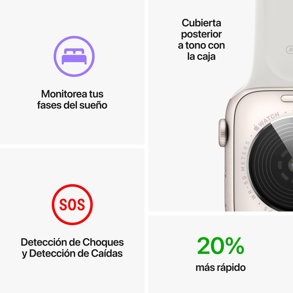 Apple Watch SE (GPS) 40mm Aluminum Case in Starlight with White Sport Band - Perfect for Fitness Tracking & Everyday Wear
