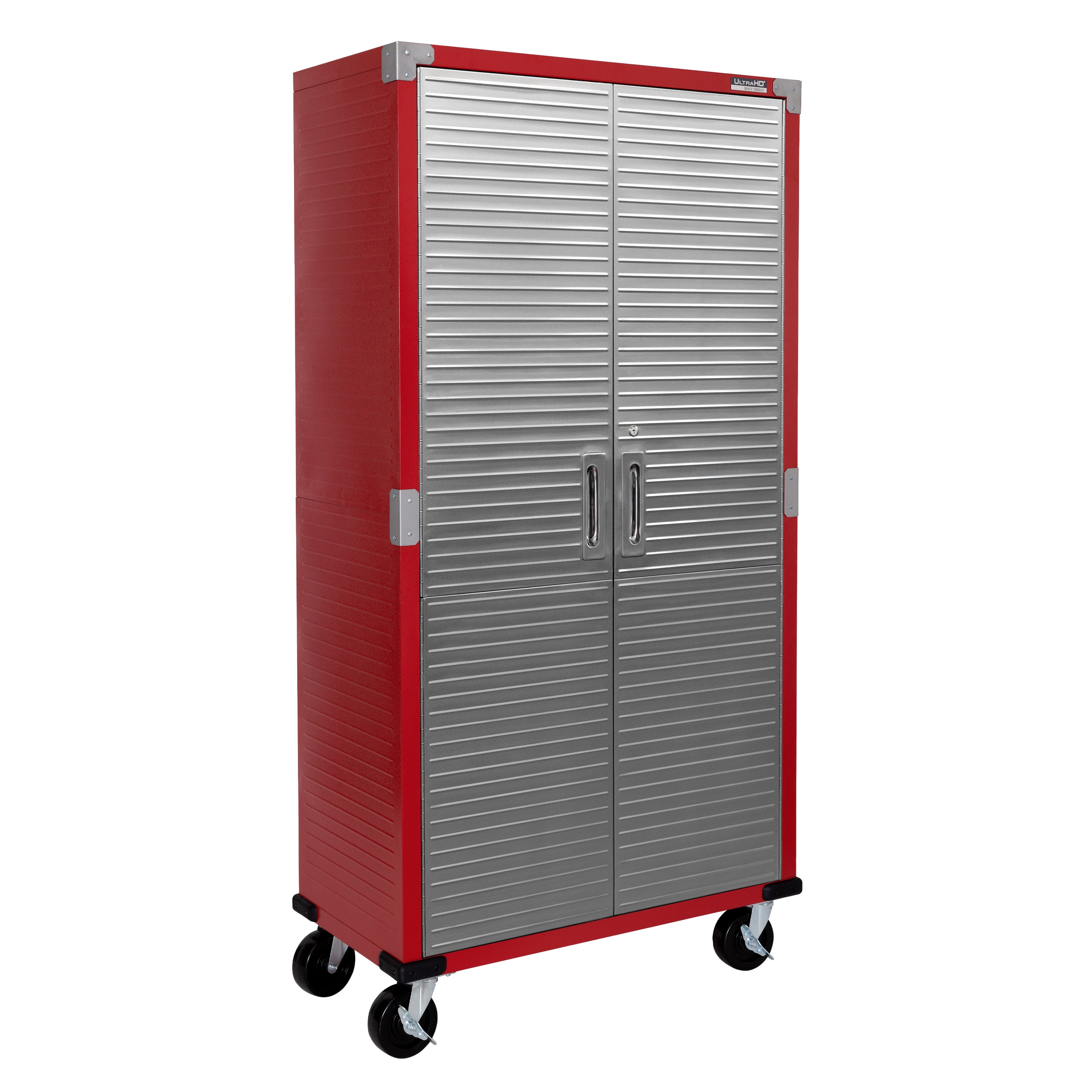 UltraHD® 8-Piece Rolling Storage Cabinet System - Heavy Duty Mobile Organizer for Office, Garage & Workshop - Perfect for Tools, Supplies & Equipment Storage