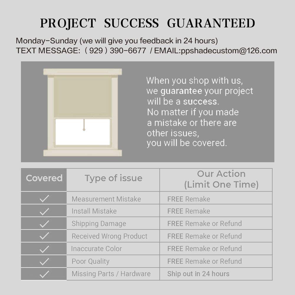 Premium Blackout Window Shades - Cordless UV Protection Custom Roller Blinds 58