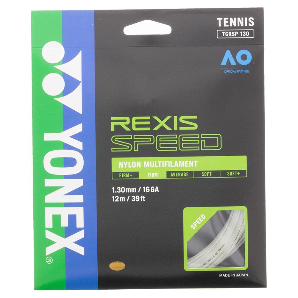 YONEX Rexis Speed Tennis String - High-Performance Synthetic Gut for Power & Control | Perfect for Competitive Play & Training