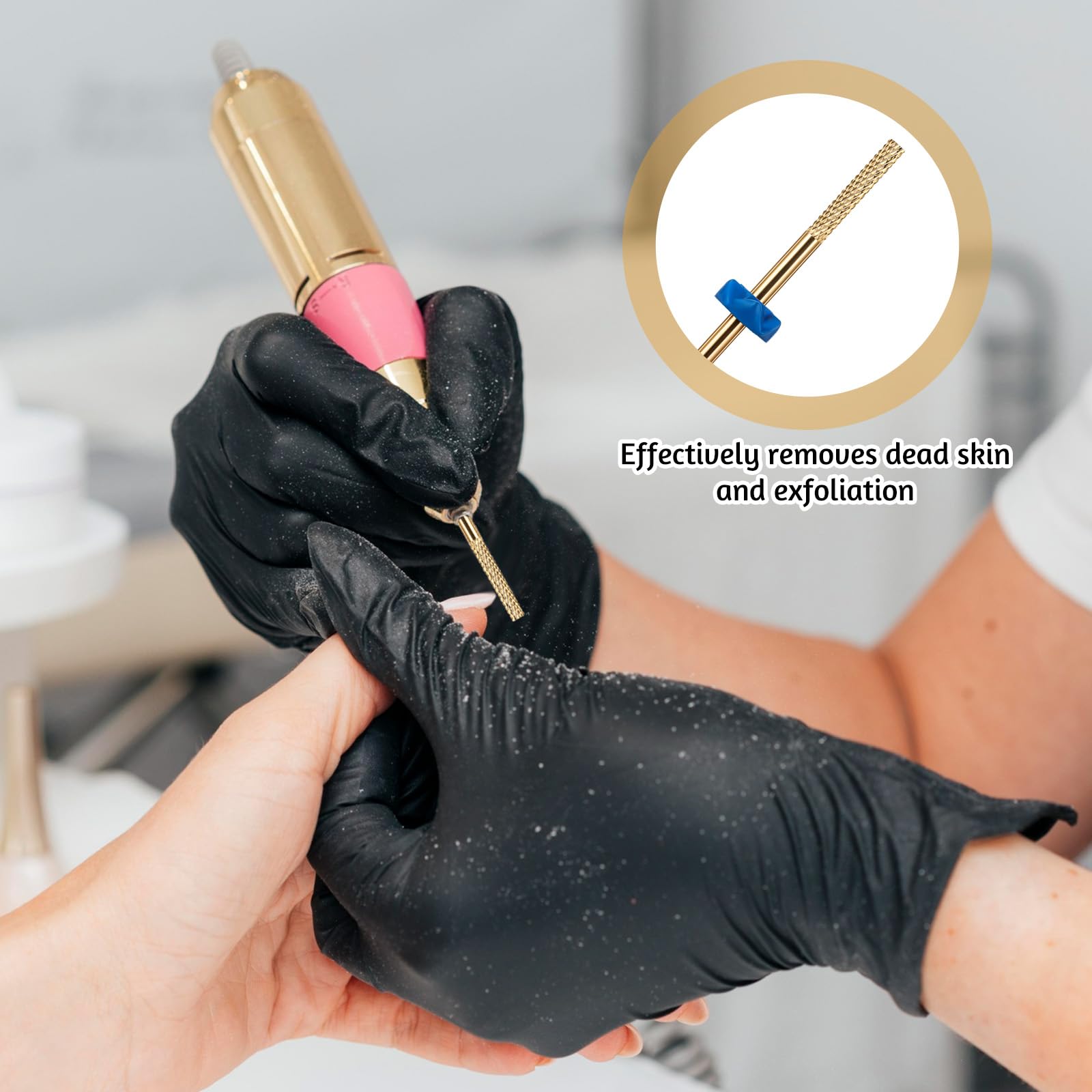2 Pcs Professional Carbide Nail Drill Bits Set - Nail Buffer, Cuticle Remover & Nail Prep File for Electric Nail Drill | Perfect for Manicure, Pedicure & Nail Salon Use