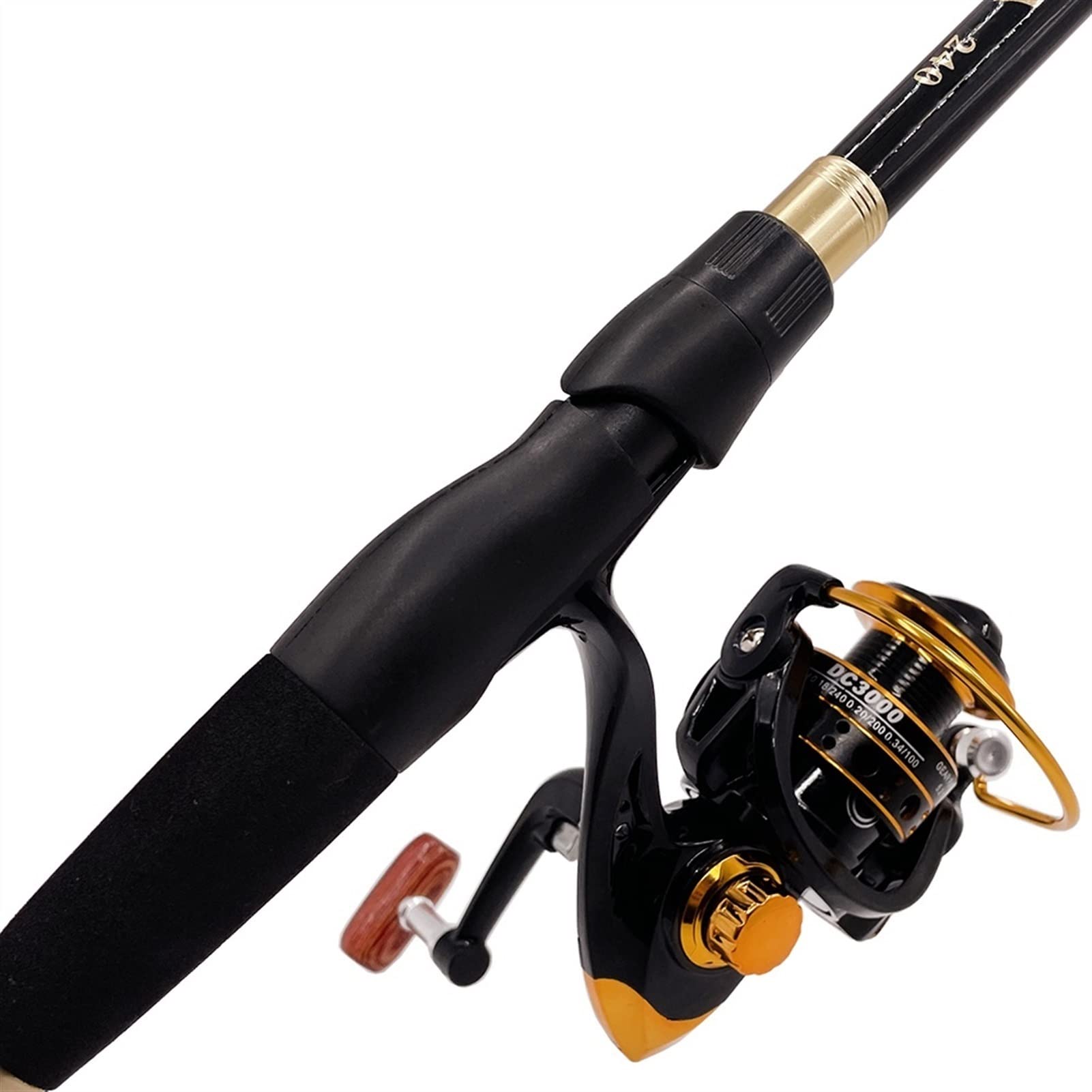 **Ultralight Carbon Telescopic Fishing Rod Set with Reel - 1.6-2.4m Spinning Rod for Lure Fishing (10-30g) - Portable Travel & Gift for Anglers - Perfect for Freshwater, Saltwater & Outdoor Adventures**