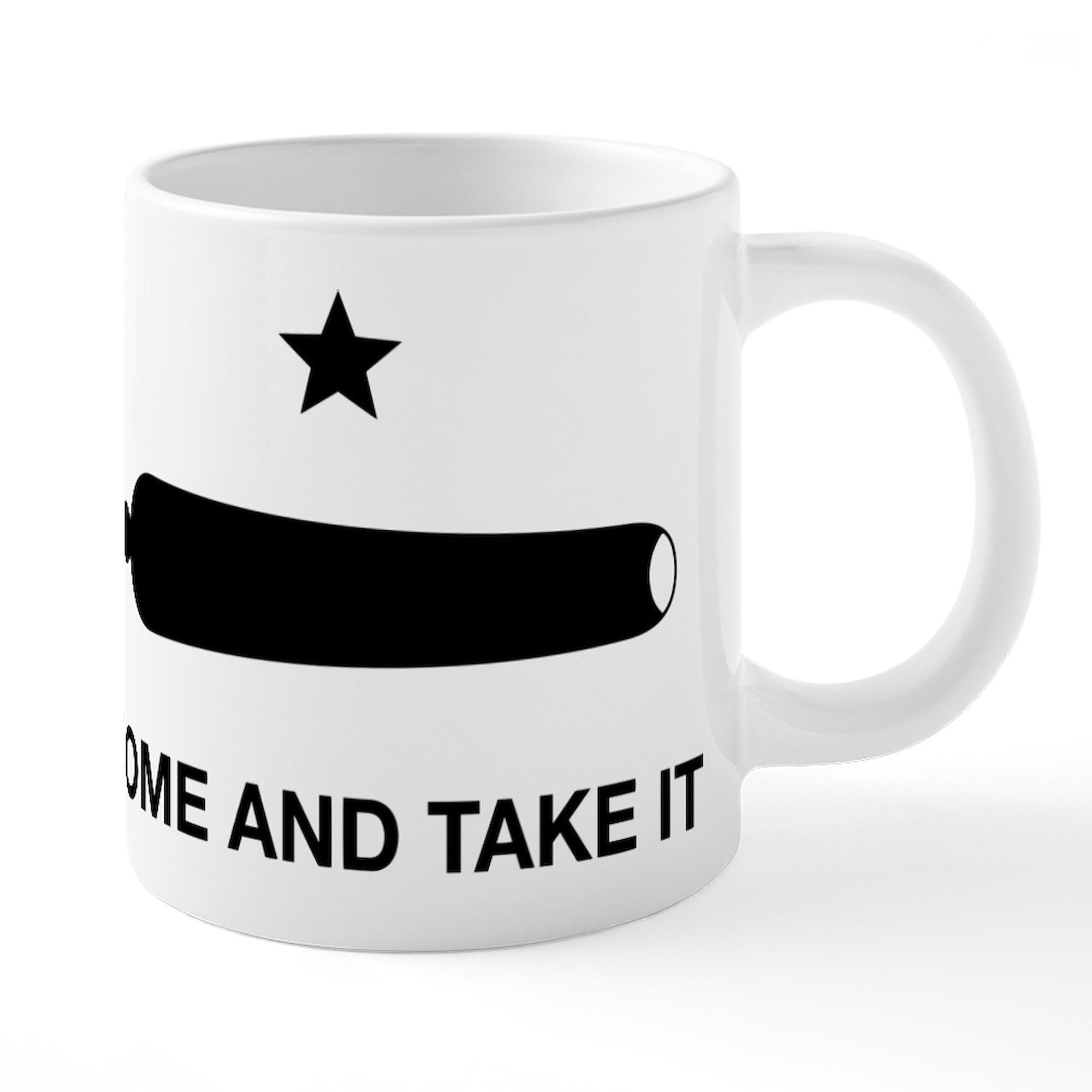 Come And Take It 20oz Ceramic Coffee Mega Mug - Large Insulated Tea Cup for Office, Home & Camping - Funny Gift for Coffee Lovers