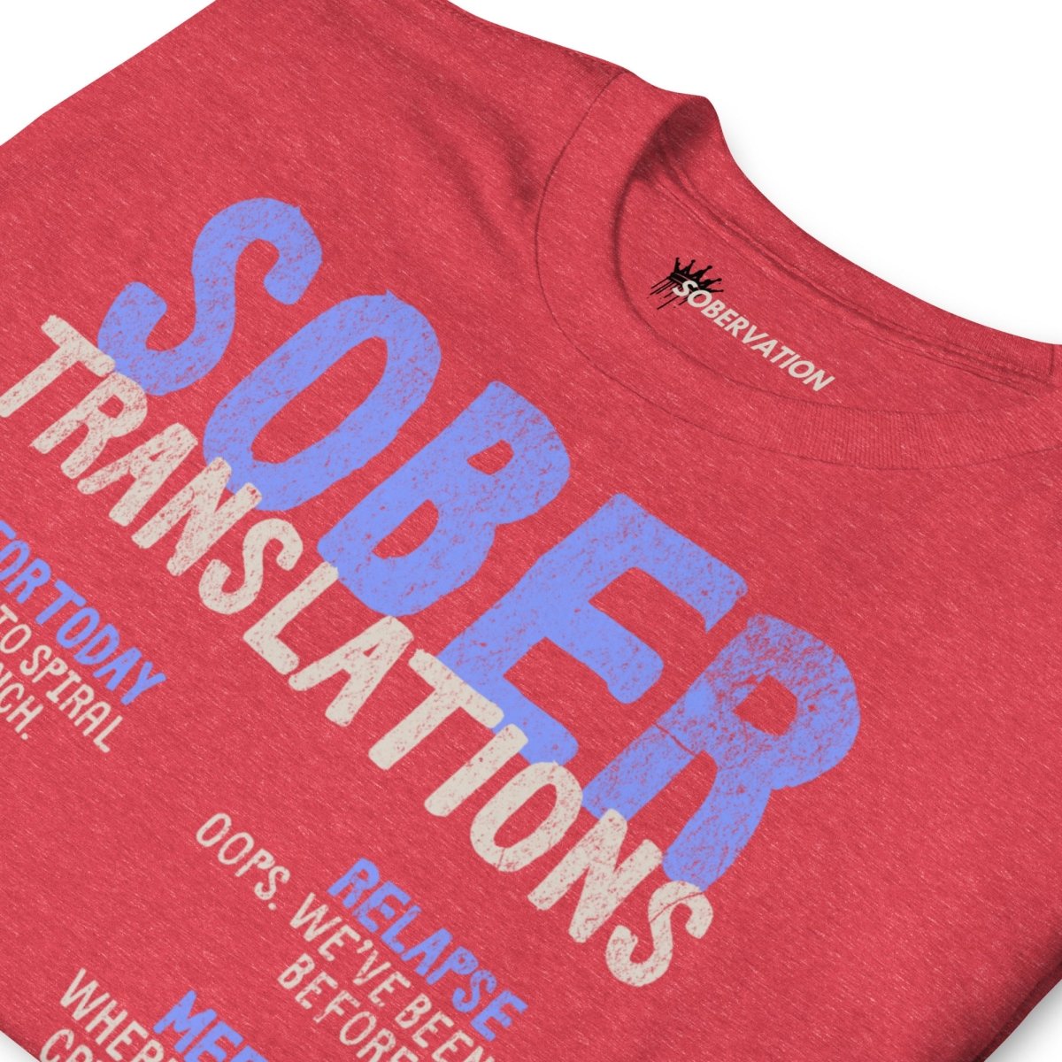Sober Translations Vol. 2 Reimagined - Essential Unisex Recovery T-Shirt for Addiction Support & 12 Step Meetings | Comfortable AA NA Sobriety Apparel for Men & Women