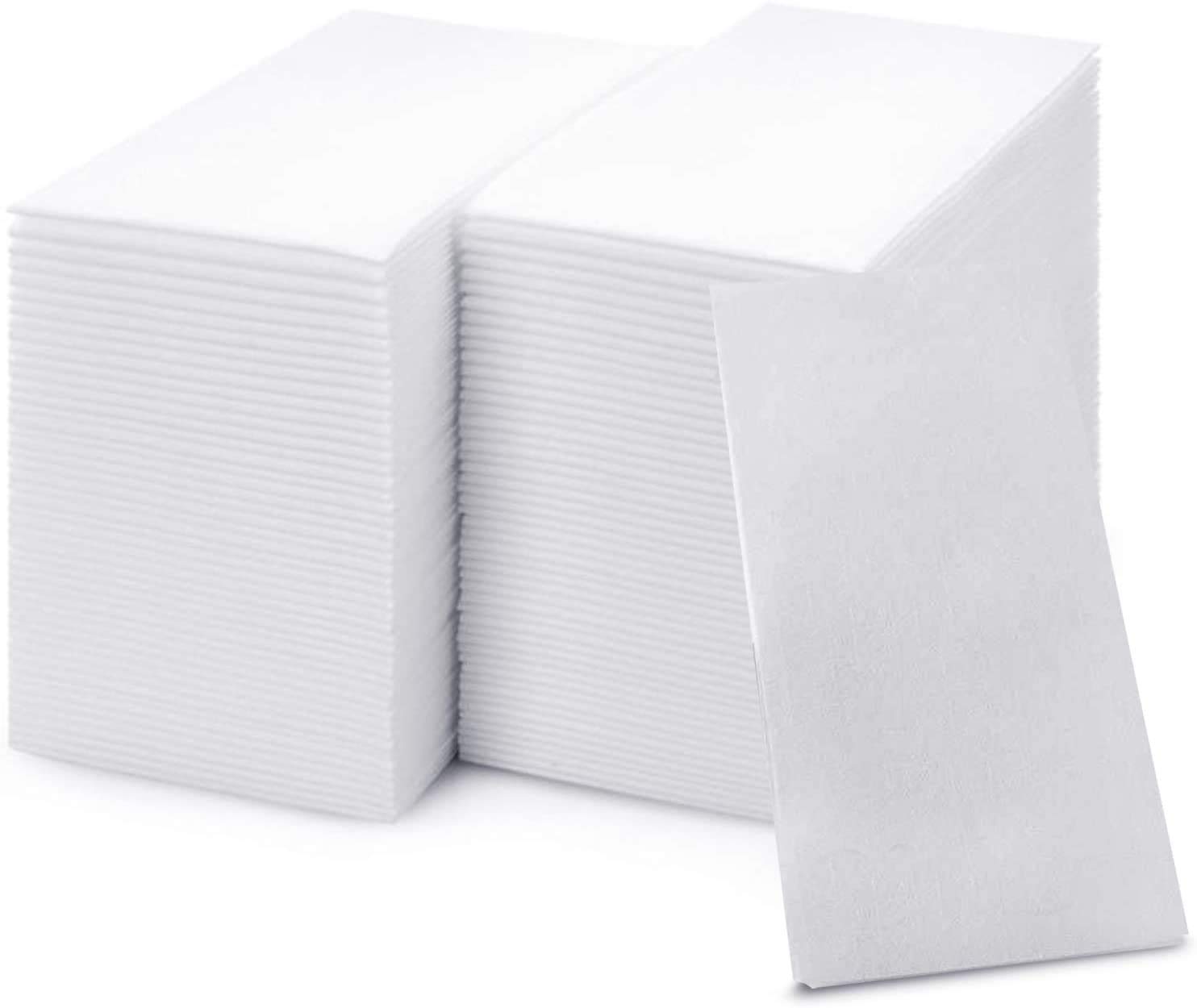 Premium 1000-Pack Ultra Soft Cloth-Like Paper Towels | Disposable Hand & Face Towels for Bathroom, Guest Use, Washcloths & Dinner Napkins | Made in USA, White | Perfect for Home, Office, Restaurants & Hotels