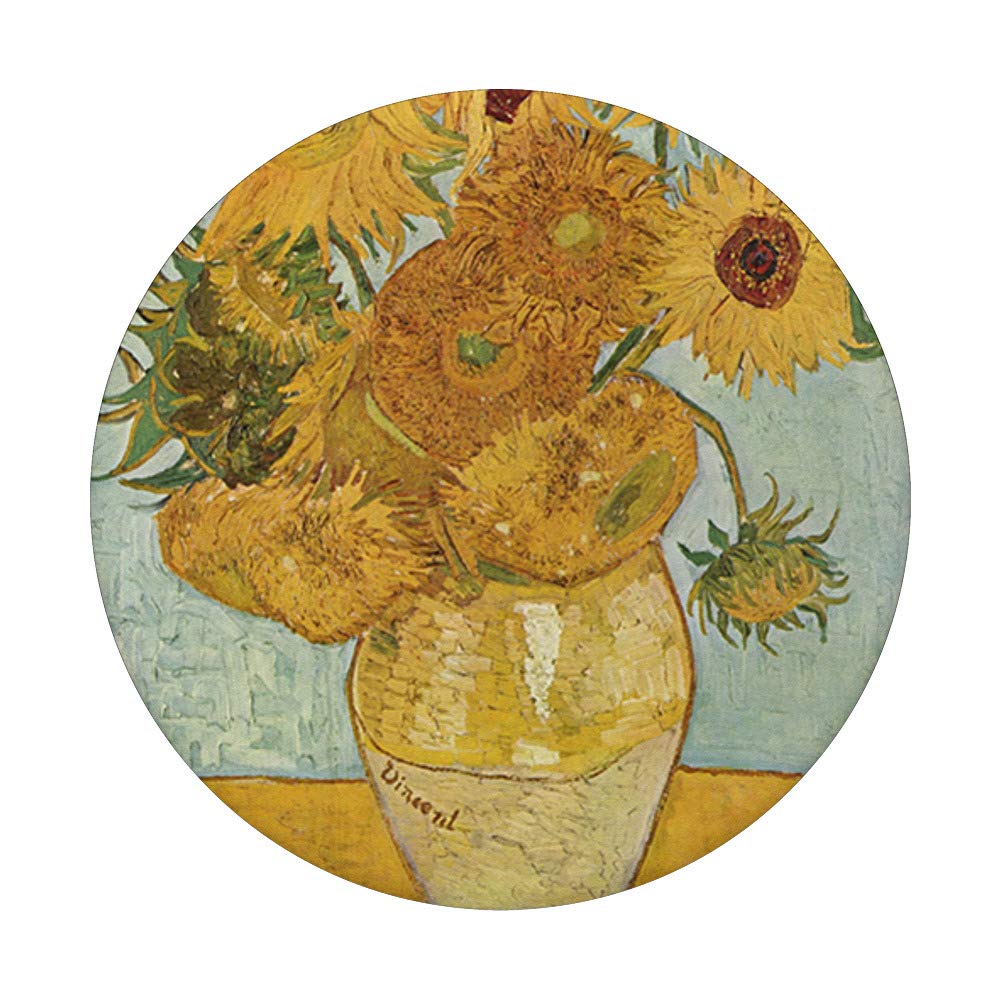 Van Gogh Sunflowers Vase Floral Painting - Famous Artist Wall Art Decor for Living Room, Bedroom & Office