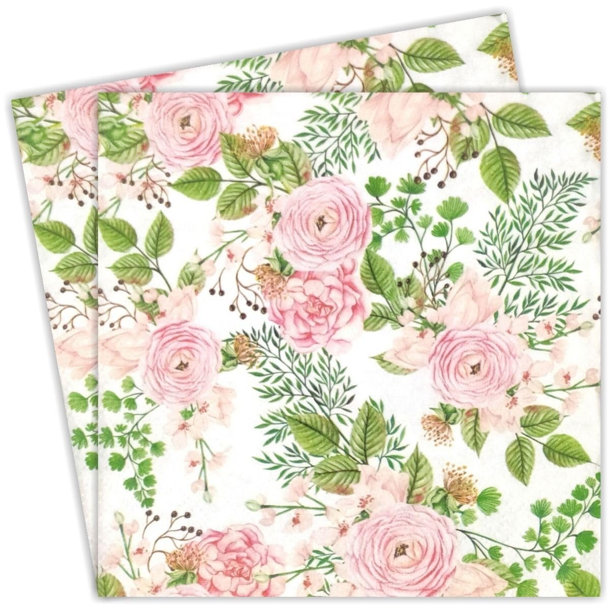 AM Décor - 20 Count Soft 3-Ply Tissue Decoupage Luncheon Paper Napkins - 13