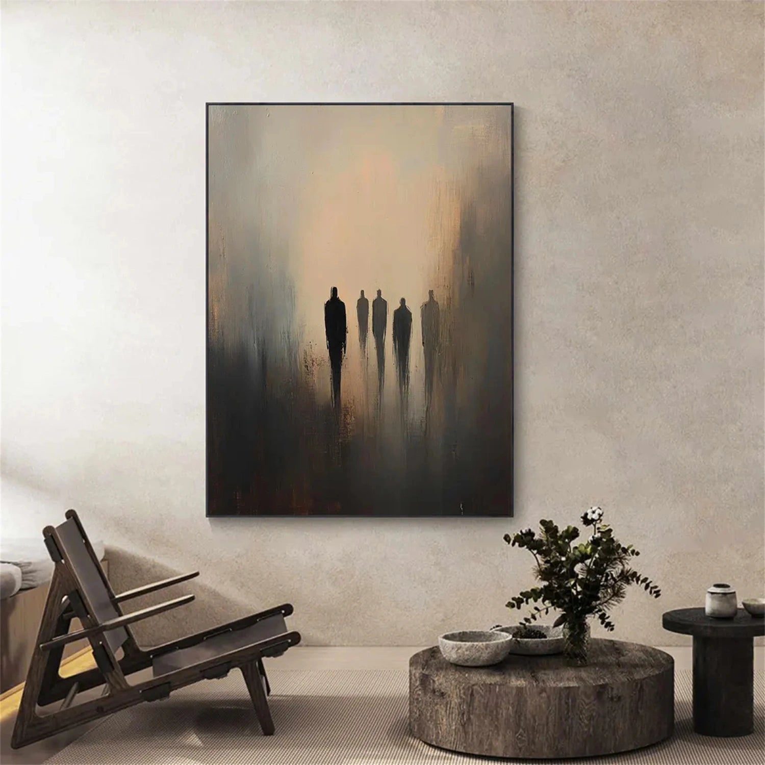 Abstract Painting #AB 270 - Modern Wall Art for Living Room, Bedroom & Office Decor | Large Canvas Artwork for Home & Commercial Spaces