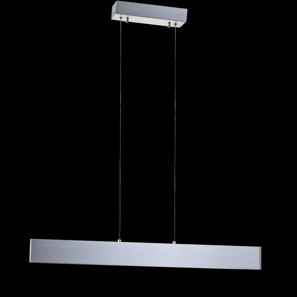 Dimmable Adjustable LED Linear Pendant Light - Modern Metal Fixture for Kitchen Island, Dining Room & Office Lighting | Energy Efficient Integrated LED